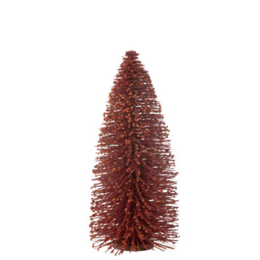 Sapin De Noël Décoratif Baies Plastique Rouge Large