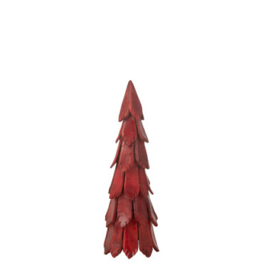 Sapin Noël Pieces Bois Rouge M