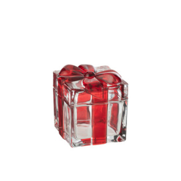 Boite A Provision Boite Cadeau Verre Rouge Large