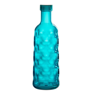 Bouteille Martelee Boite Cadeau Plastique Bleu