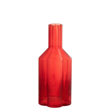 Carafe Fiore Verre Rouge