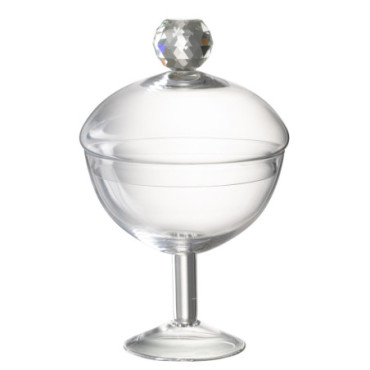 Pot A Provision Diamond Cristal Verre Transparent Large