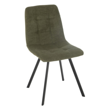 Chaise Clark Metal / Polyester Vert