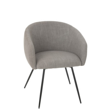 Chaise Wales Acier / Mousse Gris