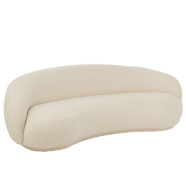 Sofa Neige Bois Peuplier / Mousse Blanc