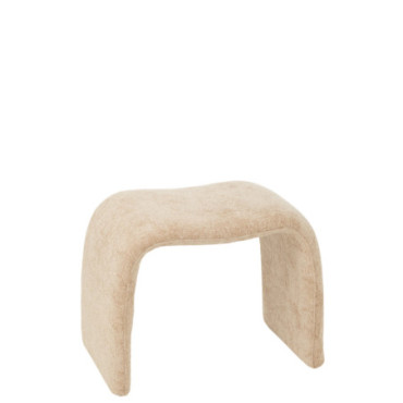 Tabouret N Shape Textile Beige