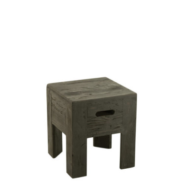 Tabouret Will Bois De Pin Noir