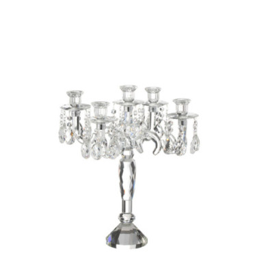 Chandelier 5 Branches Crystal Transparent S