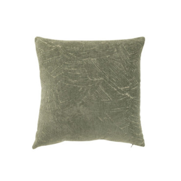 Coussin Texturé Polyester Vert Foncé