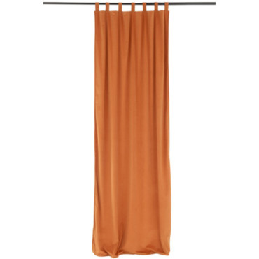 Rideau Long Velours Ocre