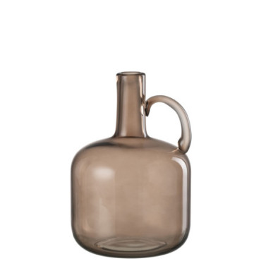 Vase 1 Anse Verre Gris