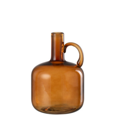 Vase 1 Anse Verre Marron