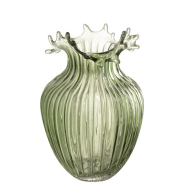 Vase Fleur Lignes Verre Kalarge