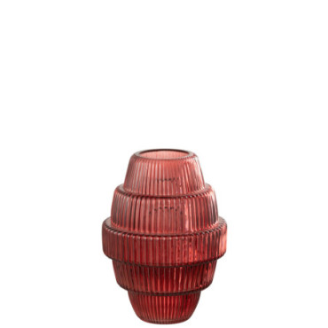 Vase Max Verre Rouge S