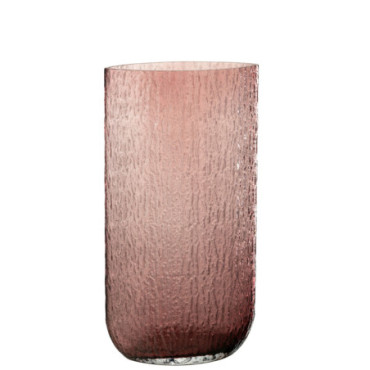 Vase Mila Haut Verre Rose