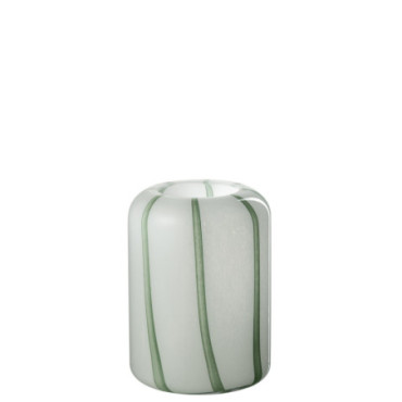 Vase Mimi Verre Blanc / Vert S