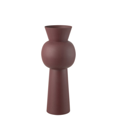 Vase Nala Fer Bordeaux M