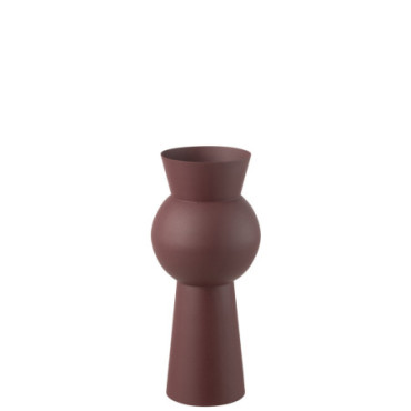 Vase Nala Fer Bordeaux S