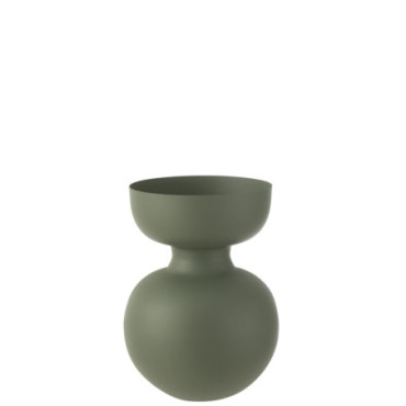 Vase Thibault Aluminium Vert S