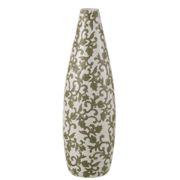 Vase Yezi Porcelaine Vert / Blanc