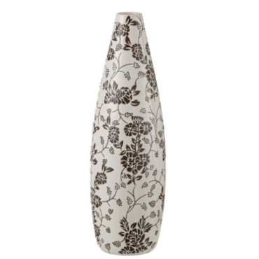 Vase Zen Porcelaine Blanc / Noir