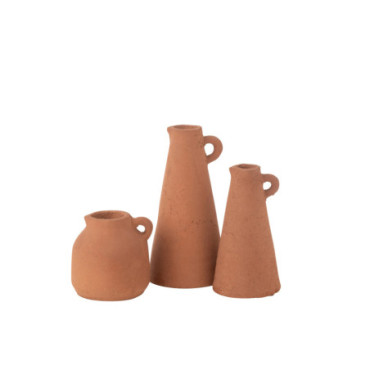 Vases Moke Pichet Terra Cuivre x3