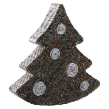 Sapin de Noël en papier recyclé