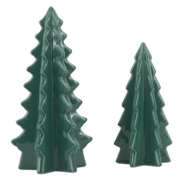 Sapins en céramique verts