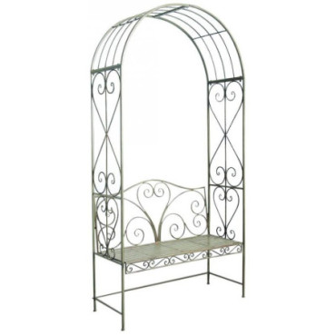 Arche de jardin avec banc