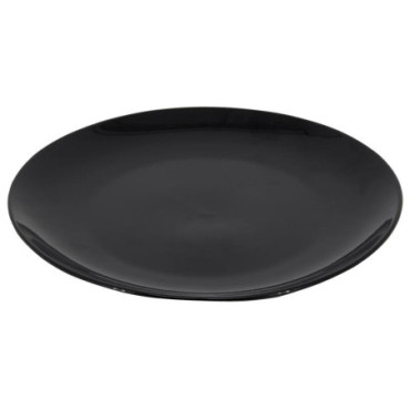 Assiettes en porcelaine noire