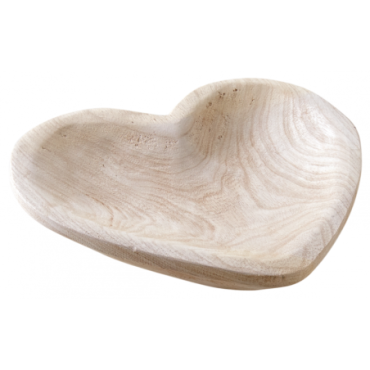 Plateau coeur en bois