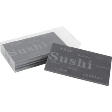 plateaux sushis ardoise x4