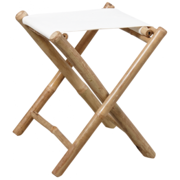 Tabouret en bambou et coton