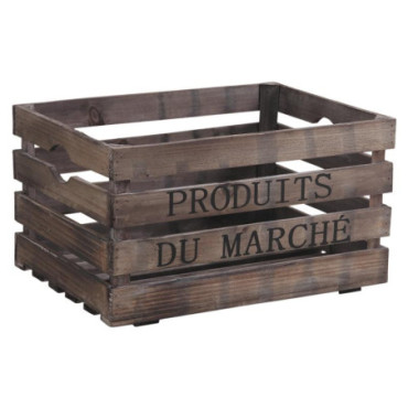 Caisse en bois Produits du Marché