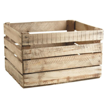 Caisse en bois rustique