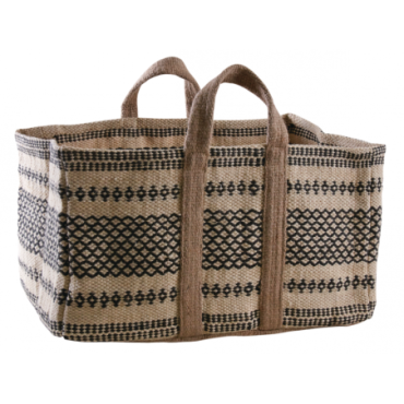 Sac à bûches en jute