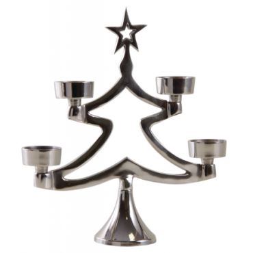 Sapin porte bougie en aluminium H30