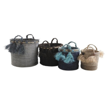 Cache-pot ronds en sisal