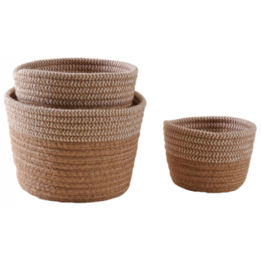 Cache-pots en jute naturelle