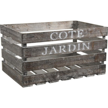 Caisse en bois vieilli Côté Jardin