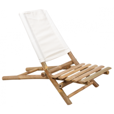 Chaise de plage en bambou