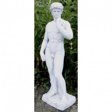 Statue de David en résine effet pierre 86cm