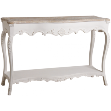 Console en manguier blanc