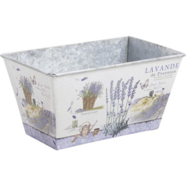 Corbeille en zinc motif Provence