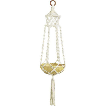 Suspension macramé en coton