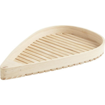 Corbeille plate en bois