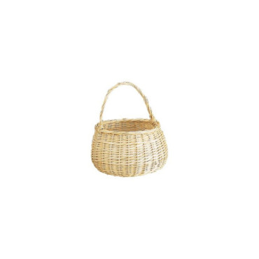 Petit panier en osier blanc