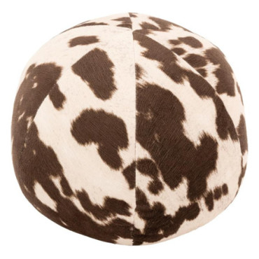 Coussin boule imitation vache