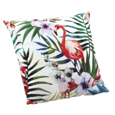 Coussin flamant rose