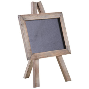 Petit tableau noir en bois teinté